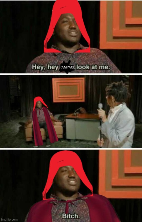 IronHeart meme | RAMPAGE | image tagged in hey eric look at me bitch,memes,funny,marvel,disney plus,shitpost | made w/ Imgflip meme maker