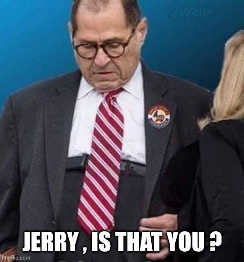 Marked safe from Jerry Nadler's pants. | JERRY , IS THAT YOU ? | image tagged in marked safe from jerry nadler's pants | made w/ Imgflip meme maker
