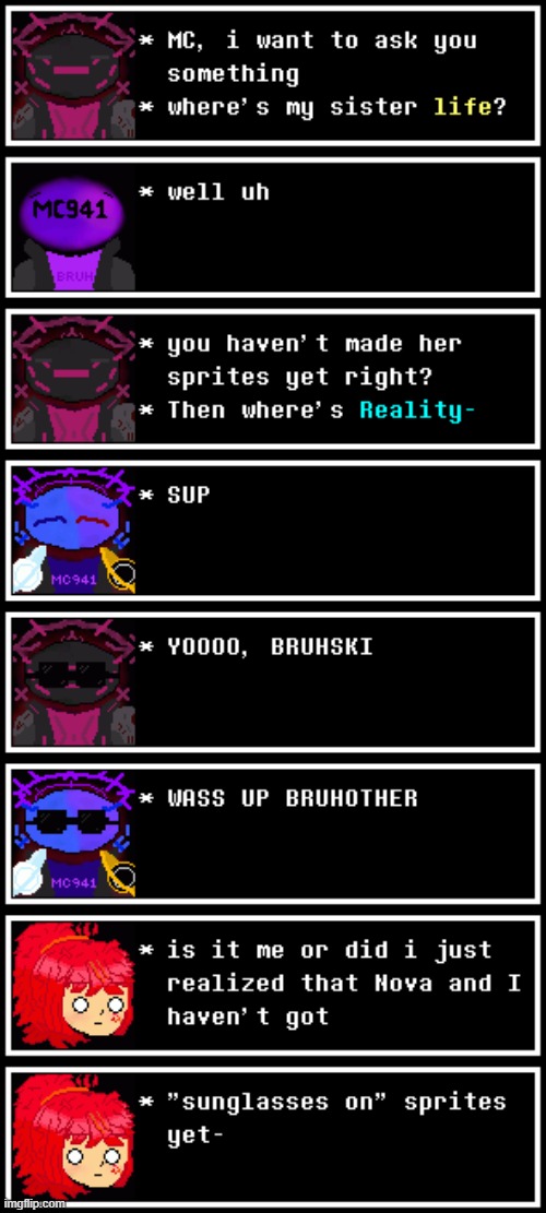 BRUH | image tagged in ultimateverse,bruh,weeeee | made w/ Imgflip meme maker