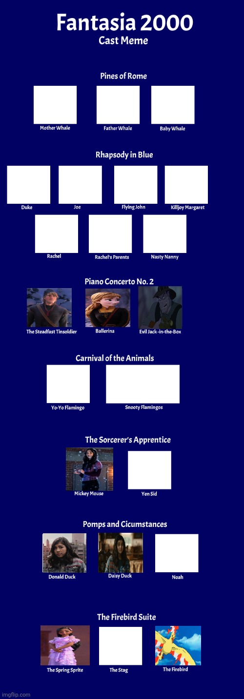 Fantasia 2000 cast meme | image tagged in fantasia 2000 cast meme | made w/ Imgflip meme maker