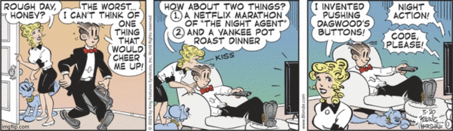 Blondie | image tagged in comics | made w/ Imgflip meme maker