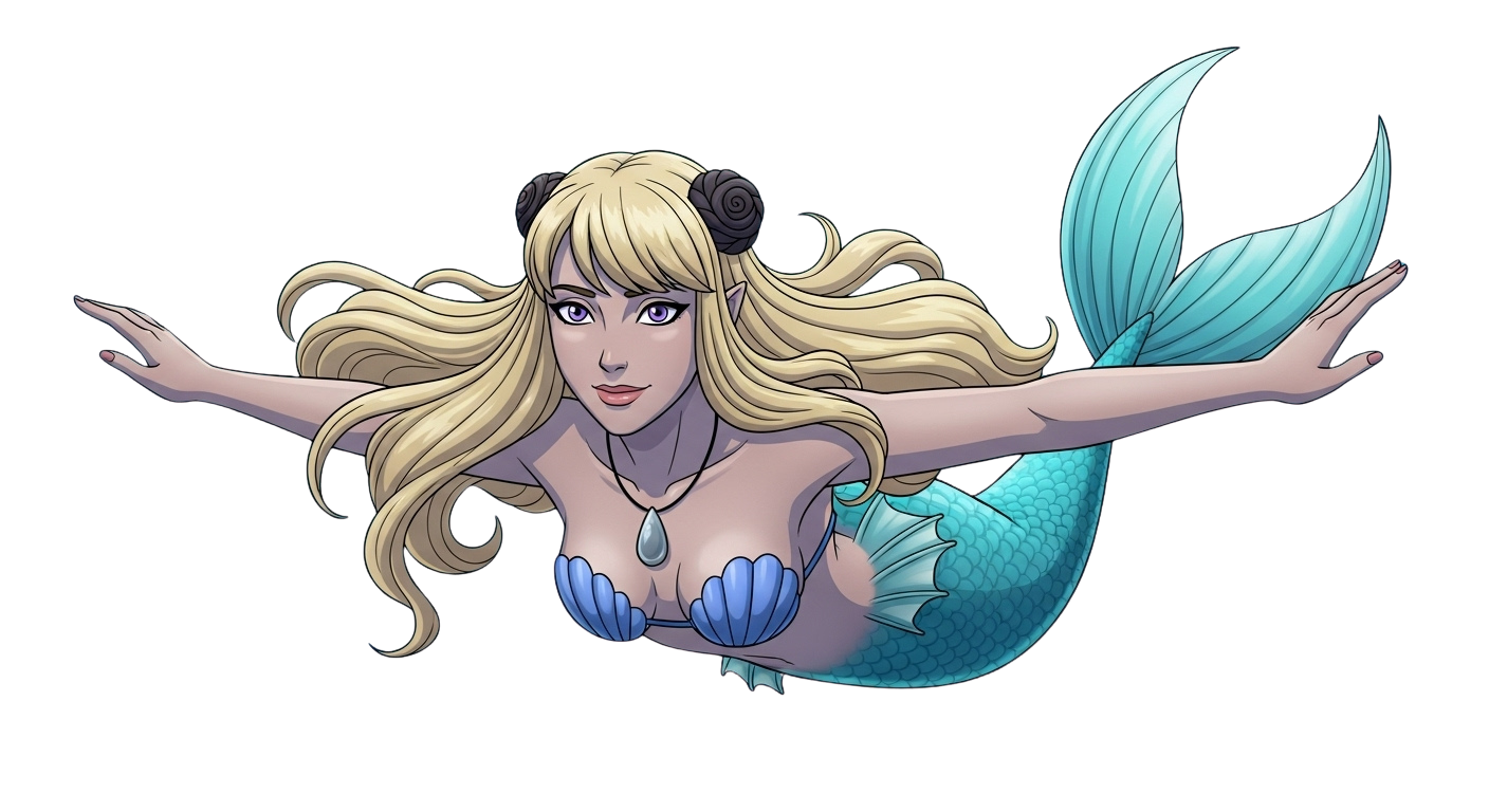 mermaid cynthia Blank Meme Template