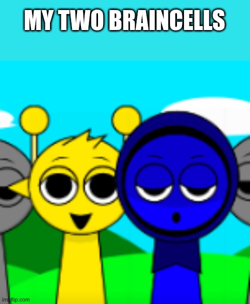 yes | MY TWO BRAINCELLS | image tagged in me and simon | made w/ Imgflip meme maker