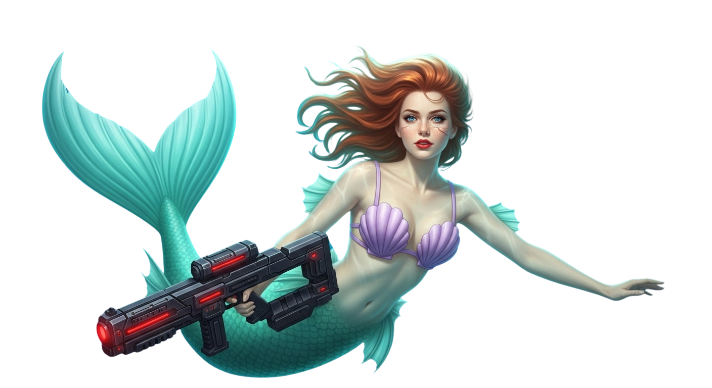 black mermaid Blank Meme Template