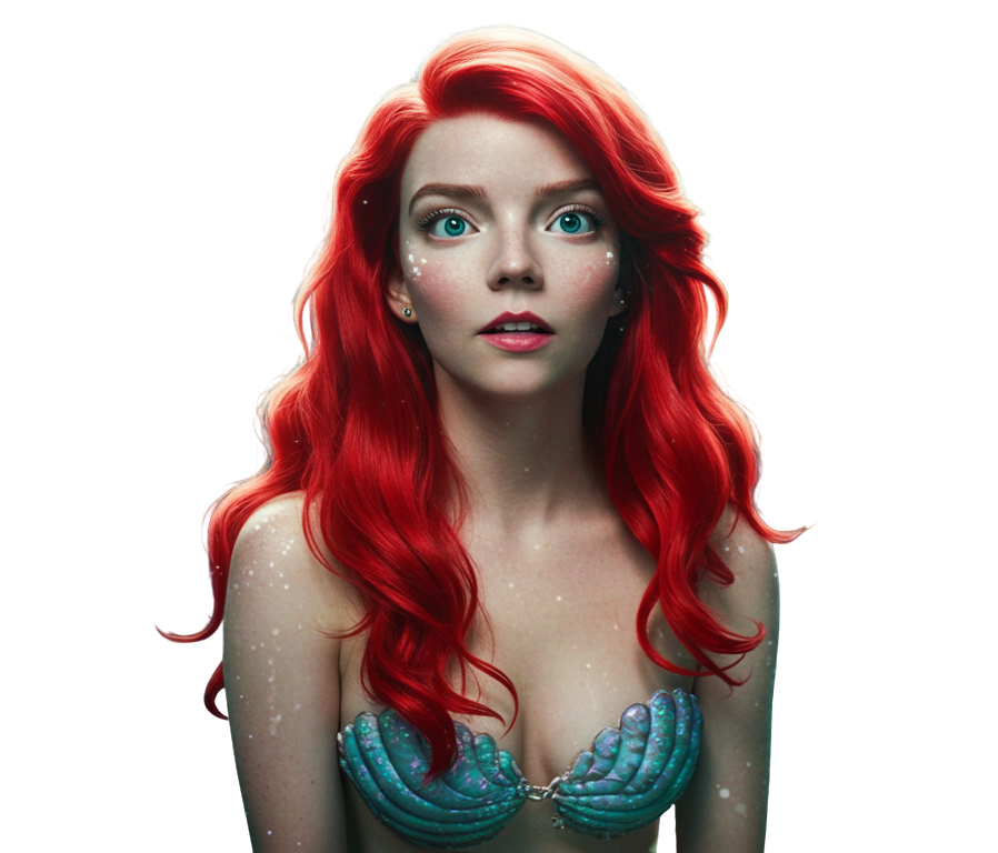 anya as ariel Blank Meme Template