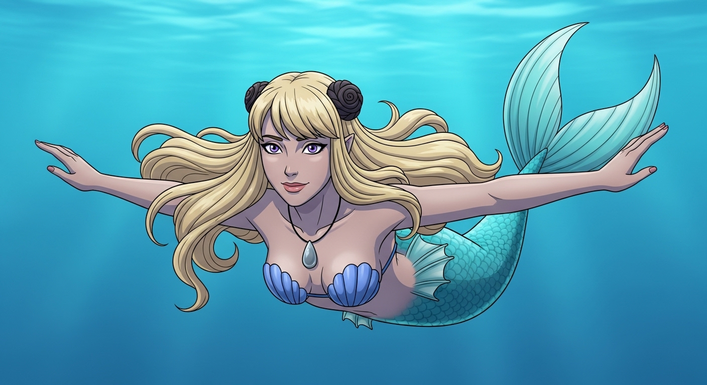 mermaid cynthia Blank Meme Template