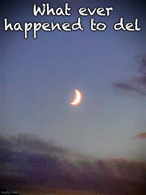 The moon | What ever happened to del | image tagged in the moon | made w/ Imgflip meme maker