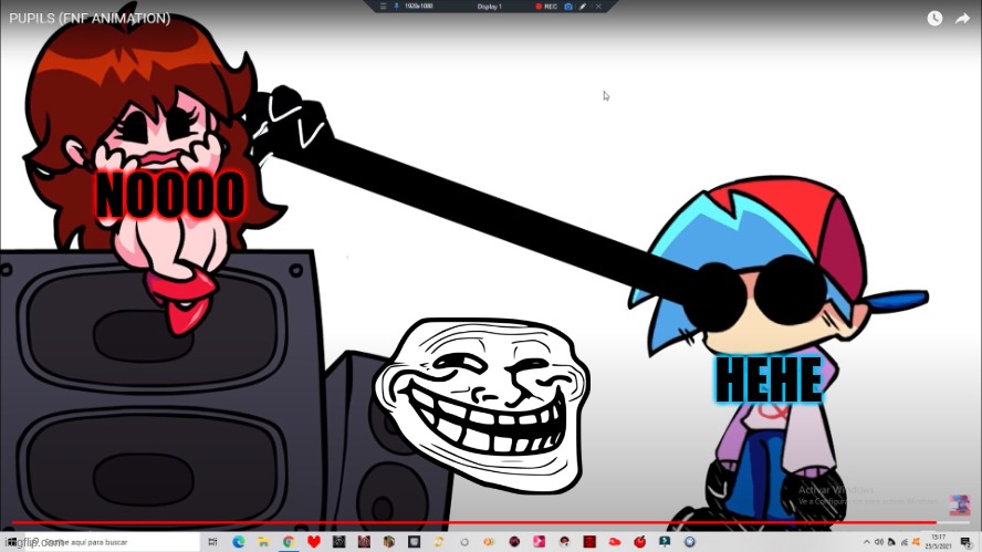 bf prank | NOOOO; HEHE | image tagged in bf scares gf | made w/ Imgflip meme maker