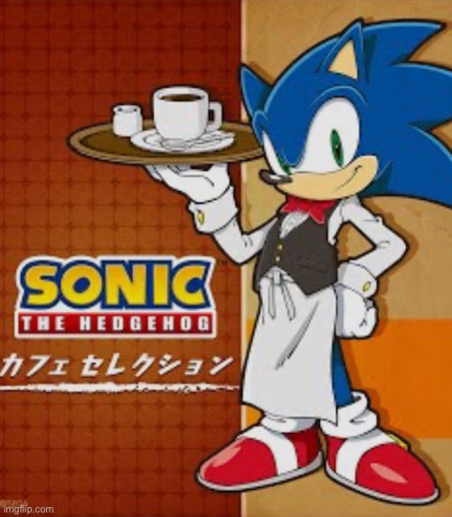 Why is Sonic serving me coffee like go punch things | made w/ Imgflip meme maker