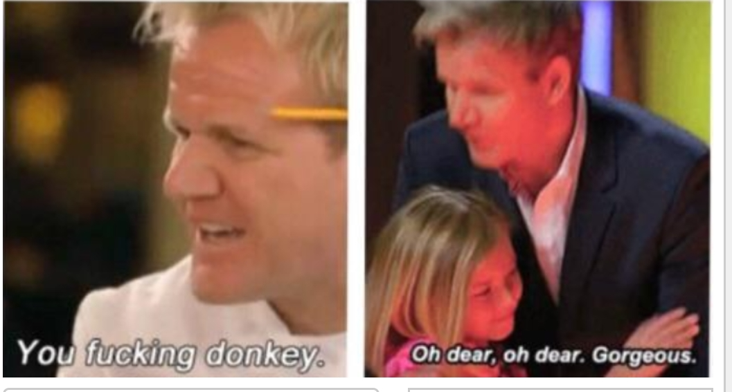 High Quality Oh dear oh dear gorgeous reverse Blank Meme Template