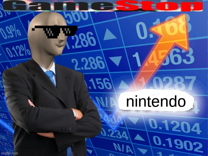 Empty Stonks | nintendo | image tagged in empty stonks | made w/ Imgflip meme maker