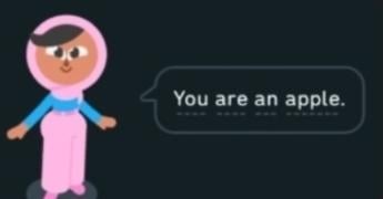 you are an apple Blank Meme Template