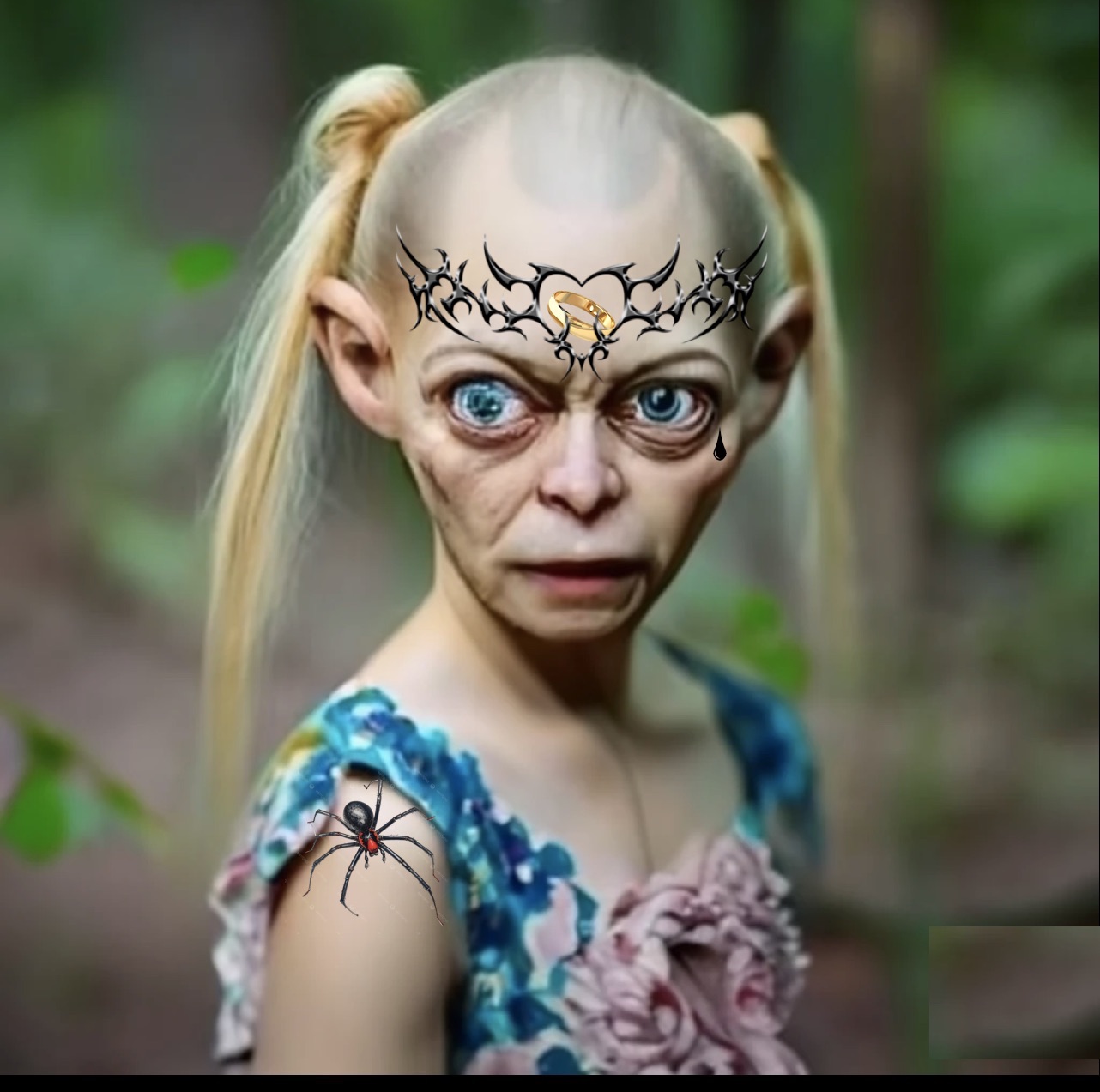 Cute Gollum 2 Blank Meme Template