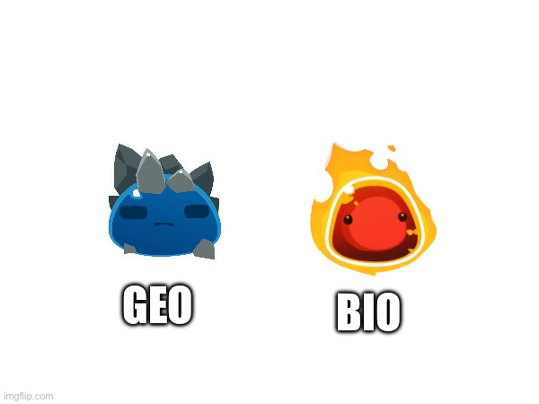 Idea for two new OCs | BIO; GEO | made w/ Imgflip meme maker