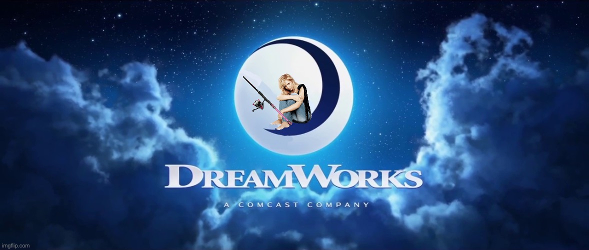 S. M. G. Fishing on the DreamWorks Moon | image tagged in buffy the vampire slayer,dreamworks,girl,pretty girl,fishing,beautiful girl | made w/ Imgflip meme maker