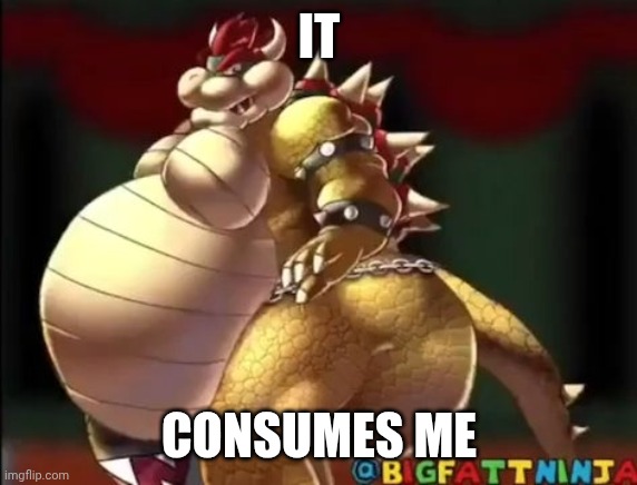 Bowser fart photo meme | IT CONSUMES ME | image tagged in bowser fart photo meme | made w/ Imgflip meme maker