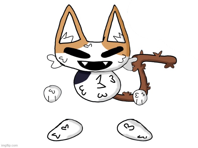 i drew catto boi | image tagged in cat,kitty,feline,games,game,horror | made w/ Imgflip meme maker