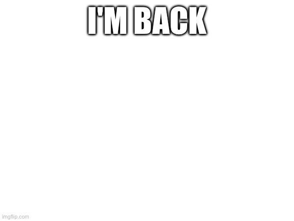 Hello | I'M BACK | image tagged in sans of topic | made w/ Imgflip meme maker