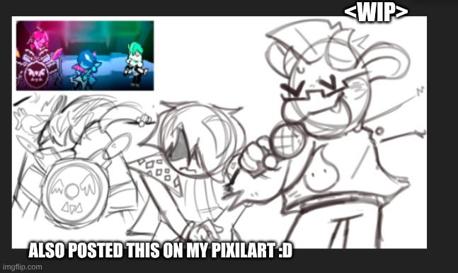 RAISE YOUR BAT! | <WIP>; ALSO POSTED THIS ON MY PIXILART :D | image tagged in deltarune,drawing | made w/ Imgflip meme maker