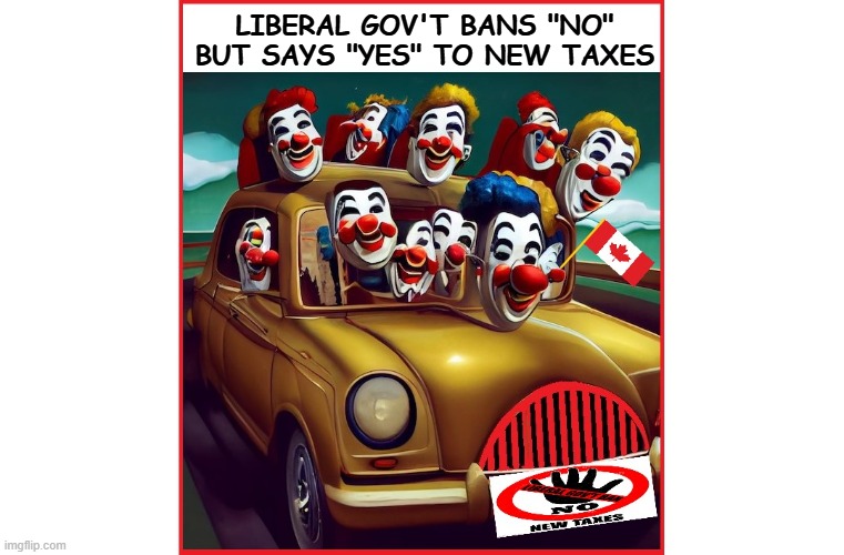 LIBERAL GOV'T BANS "NO" BUT SAYS "YES" TO NEW TAXES | made w/ Imgflip meme maker