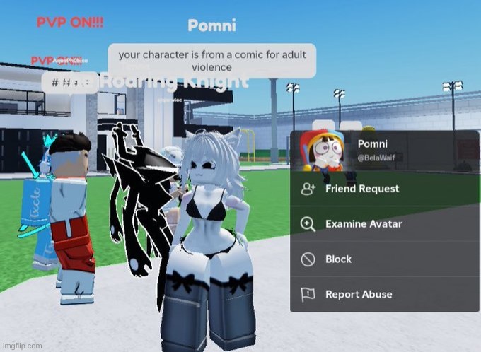 1000 IQ Roblox gooner explains why their outfit is a ok in a kids game! | image tagged in roblox | made w/ Imgflip meme maker