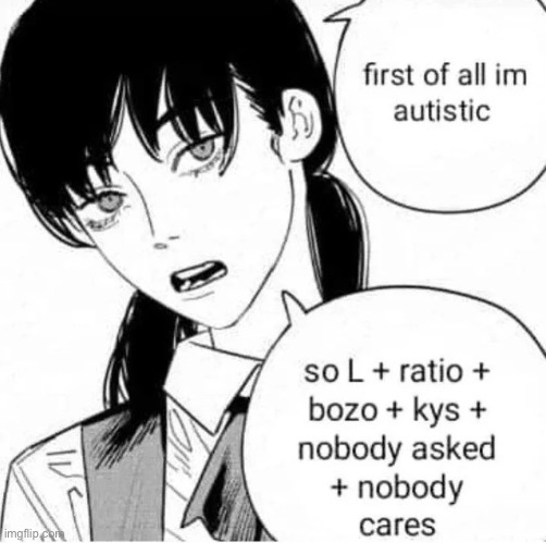 image tagged in autism prime,asa,mitaka,chainsaw man | made w/ Imgflip meme maker