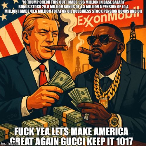 Trump and Gucci | image tagged in trump and gucci | made w/ Imgflip meme maker