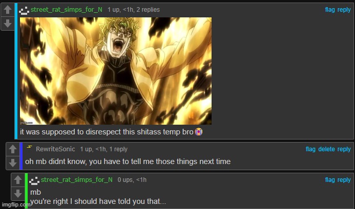 he should have told me (edit: proof that street rat is innocent) (link in comments) (I’m not believing in that shit. -Spinel) | image tagged in please don't get upset again spinel | made w/ Imgflip meme maker