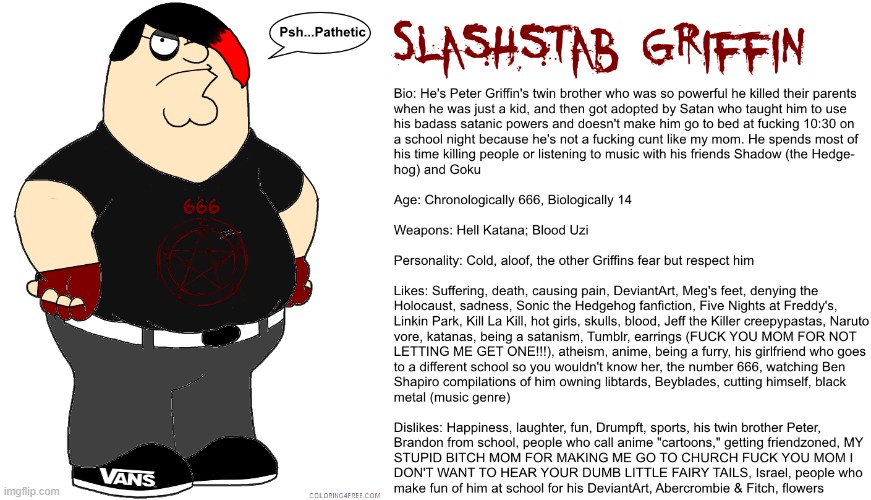 slashstab vs  bloodedge | image tagged in memes,peter | made w/ Imgflip meme maker