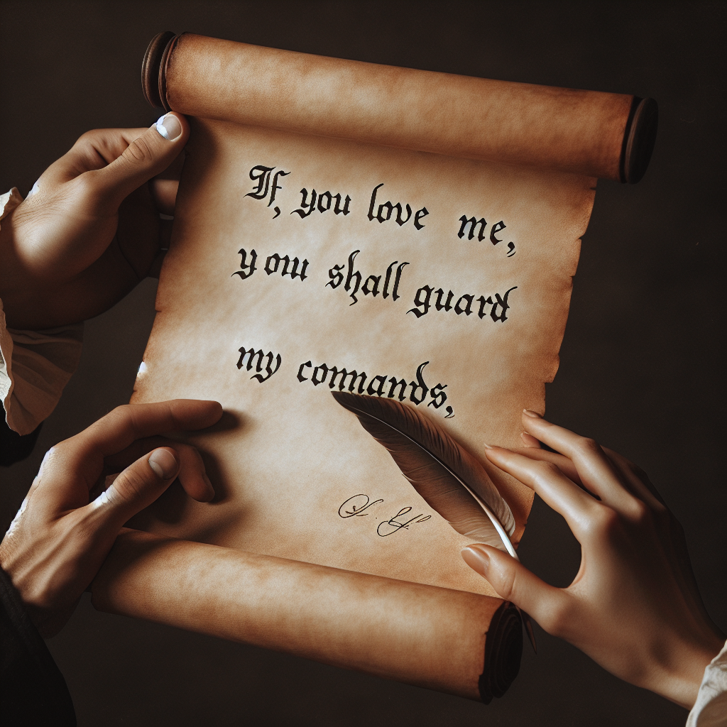 If you love Me, you shall guard My commands Blank Meme Template