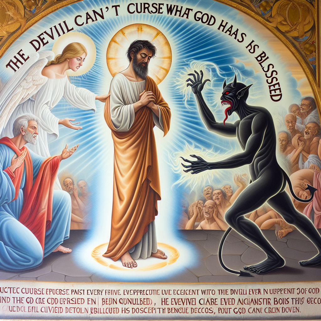 God is canceling every curse spoken against you, the devil can't Blank Meme Template