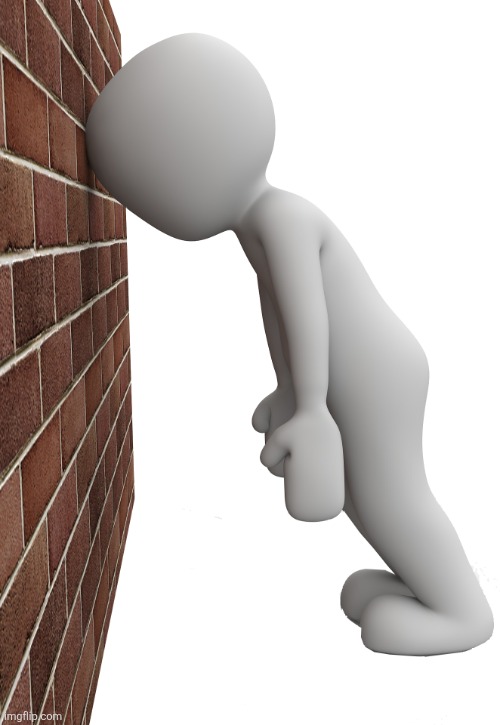 Banging head against wall | image tagged in banging head against wall | made w/ Imgflip meme maker