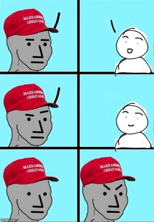 maga npc inconvenient realization Blank Meme Template