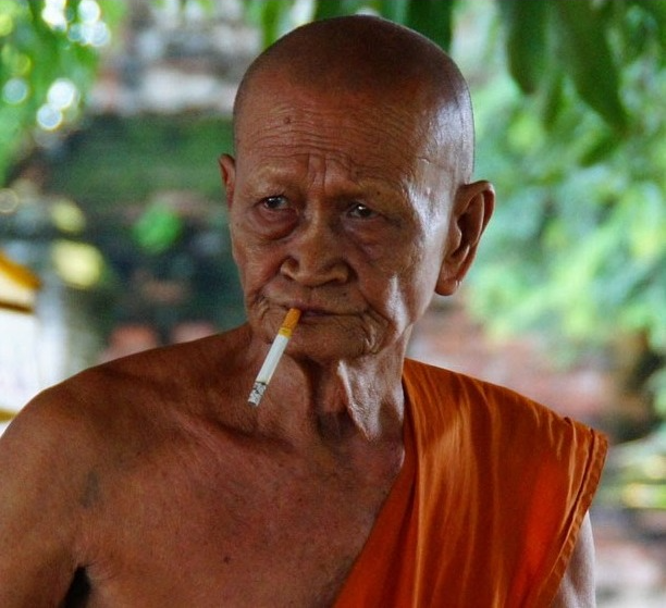 smoking old monk Blank Meme Template
