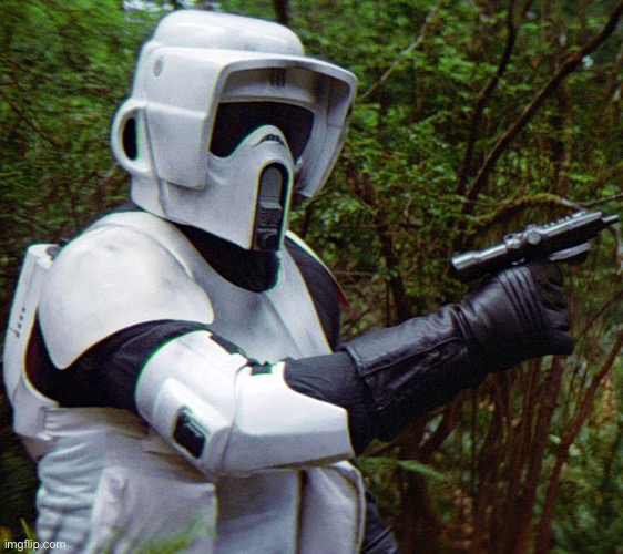 scout trooper confused before disaster | image tagged in scout trooper confused before disaster | made w/ Imgflip meme maker