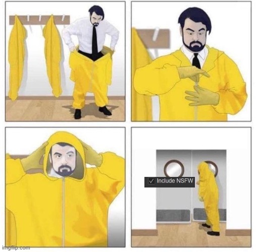 man putting on hazmat suit | image tagged in man putting on hazmat suit | made w/ Imgflip meme maker