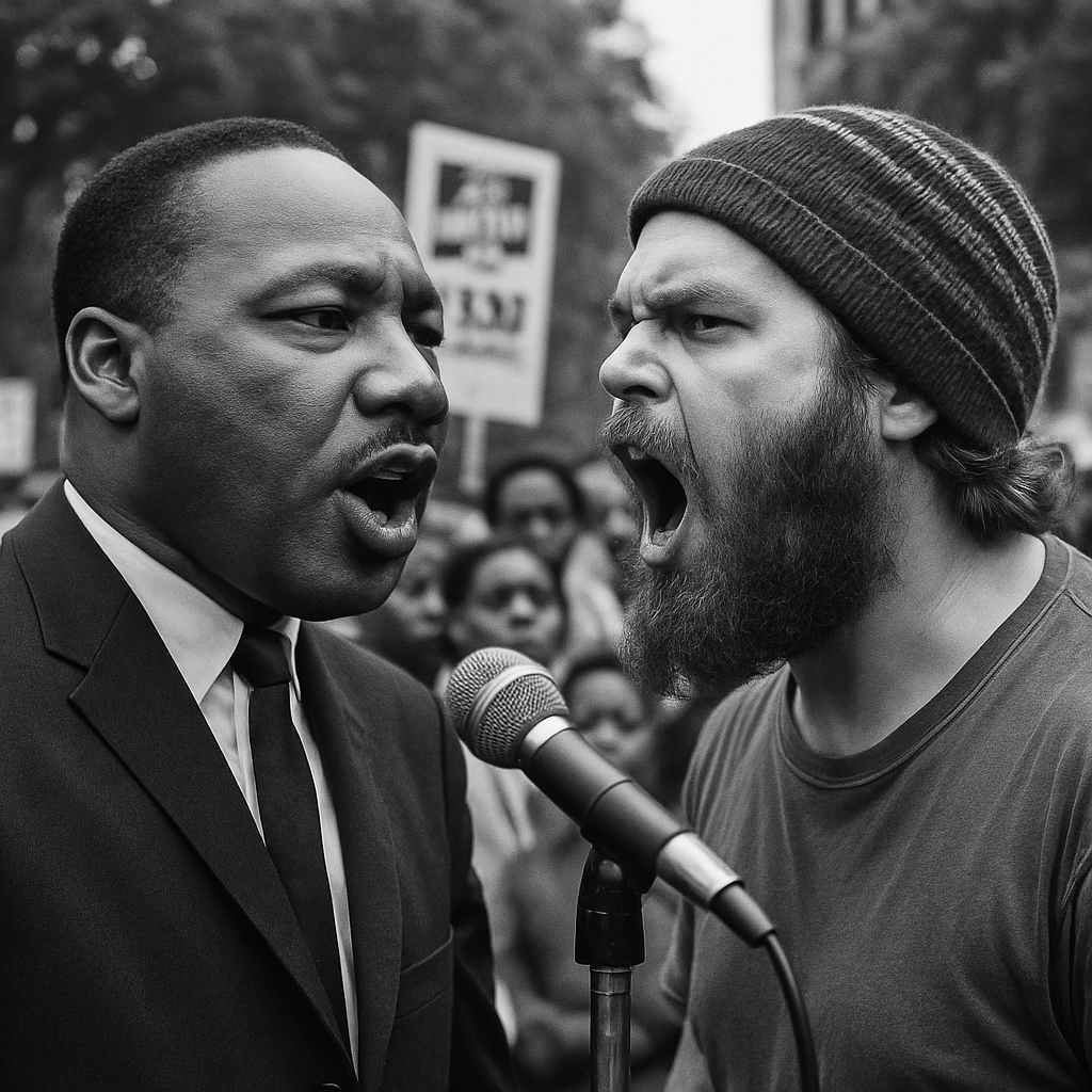 Isaac Stone and Martin Luther King Blank Meme Template