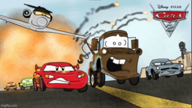 image tagged in cars 2,cars,pixar,drawing | made w/ Imgflip meme maker