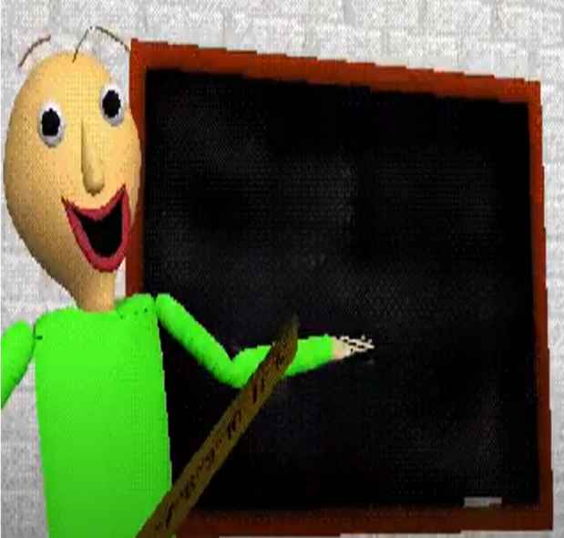 High Quality Baldi's Blackboard Blank Meme Template