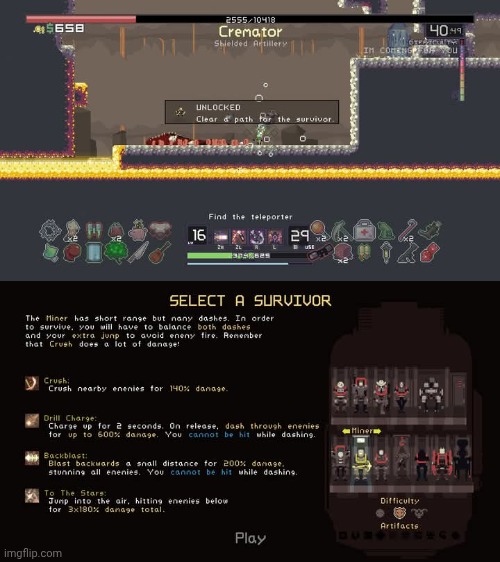 "As a child I yearned for the mines' ahh survivor | made w/ Imgflip meme maker