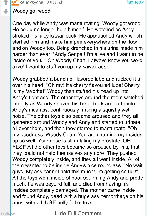 Type shit | image tagged in copypasta,wtf,toy story,disney,memes | made w/ Imgflip meme maker