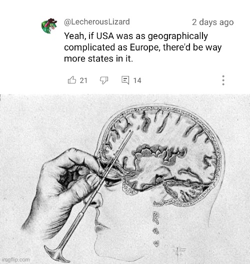 So much for European education systems being good | image tagged in lobotomy,idiot,ignorant,comments,youtube comments,moron | made w/ Imgflip meme maker