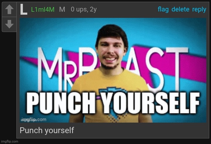 Punch yourself | image tagged in punch yourself | made w/ Imgflip meme maker