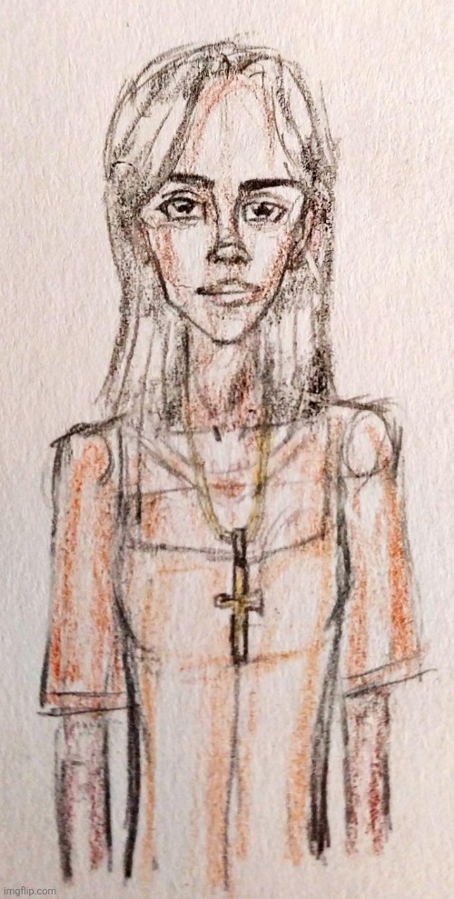 Christian Girl (2025) | image tagged in art,drawings,christian,girl | made w/ Imgflip meme maker