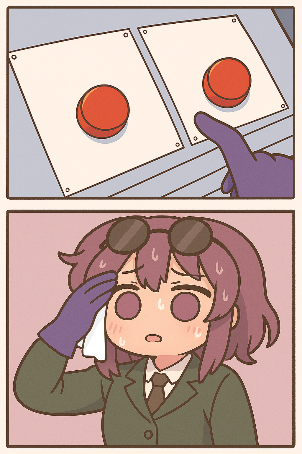 Anime girl choice Blank Meme Template