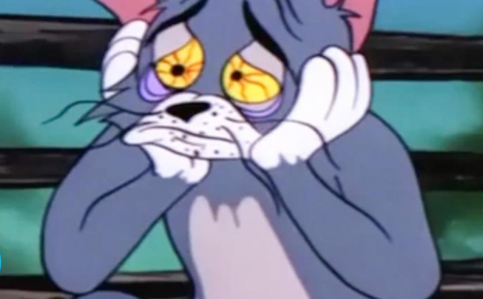 Sad tom cat Blank Meme Template