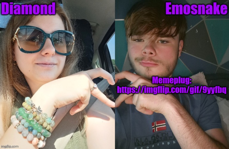Memeplug: https://imgflip.com/gif/9yyfbq | image tagged in diamond and es shared couple temp | made w/ Imgflip meme maker