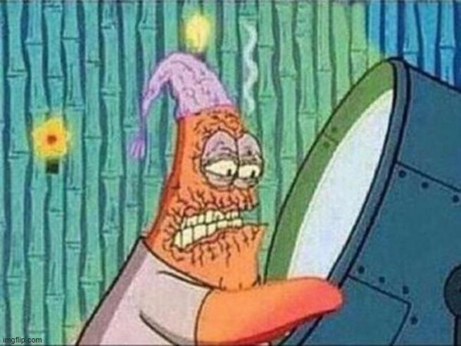 Patrick Star Spotlight Blank Meme Template