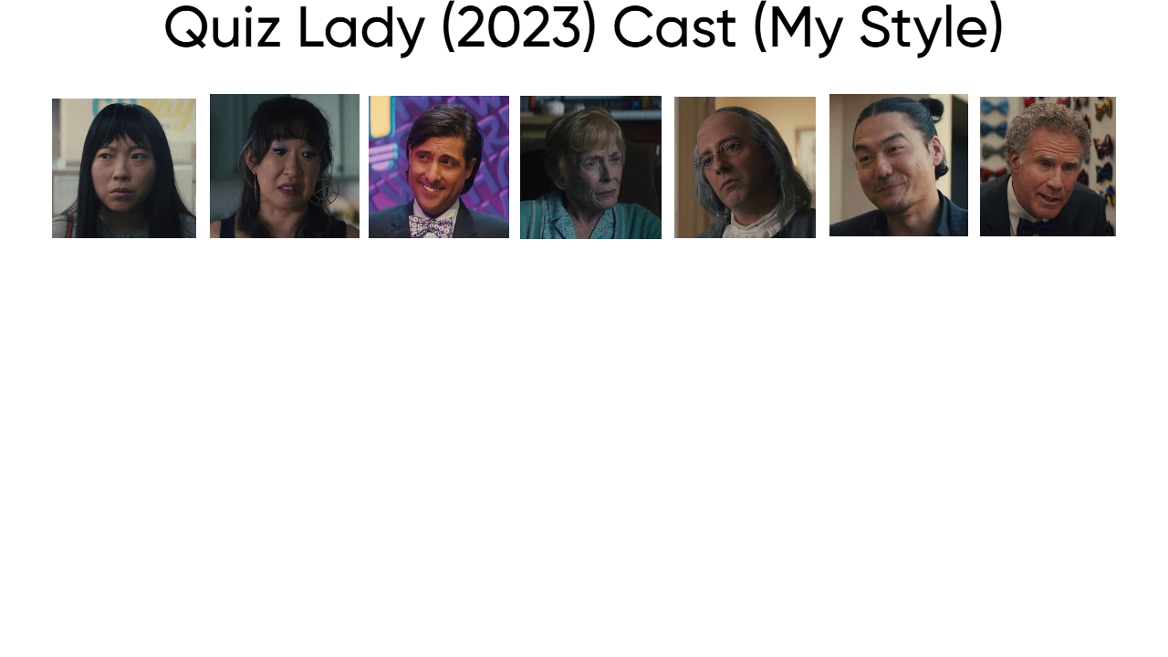 Quiz Lady (2023) Cast (My Style) Blank Meme Template