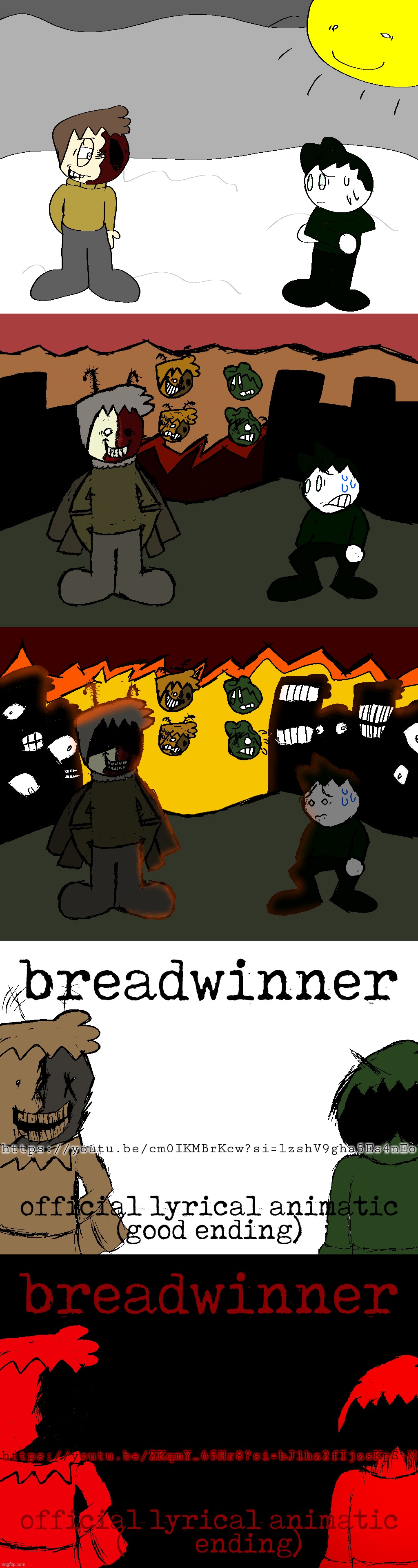 Breadwinner V2. Happy anniversary, Twiddlefinger. Happy one year of being one of my favorite mods to date. | https://youtu.be/cm0IKMBrKcw?si=lzshV9gha5Es4nEo; https://youtu.be/ZKqmY_65Hr8?si=bJ1hz2fIjzsKpS-M | made w/ Imgflip meme maker